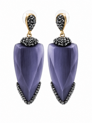 Purple earrings