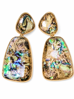 Irisdescent muti-color Drop Trapezoid