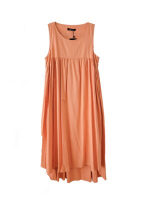 Orange high and low dress