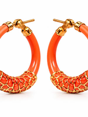 Peach Loop earrings