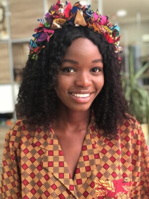 Ruffle Muti- Colored Ankara hairband